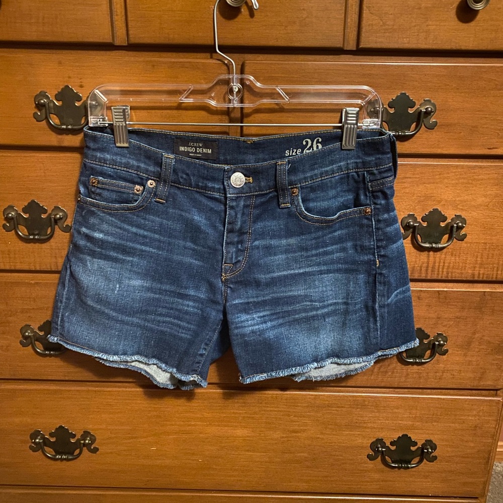 Jcrew Indigo Denim Jean Shorts Sz 26